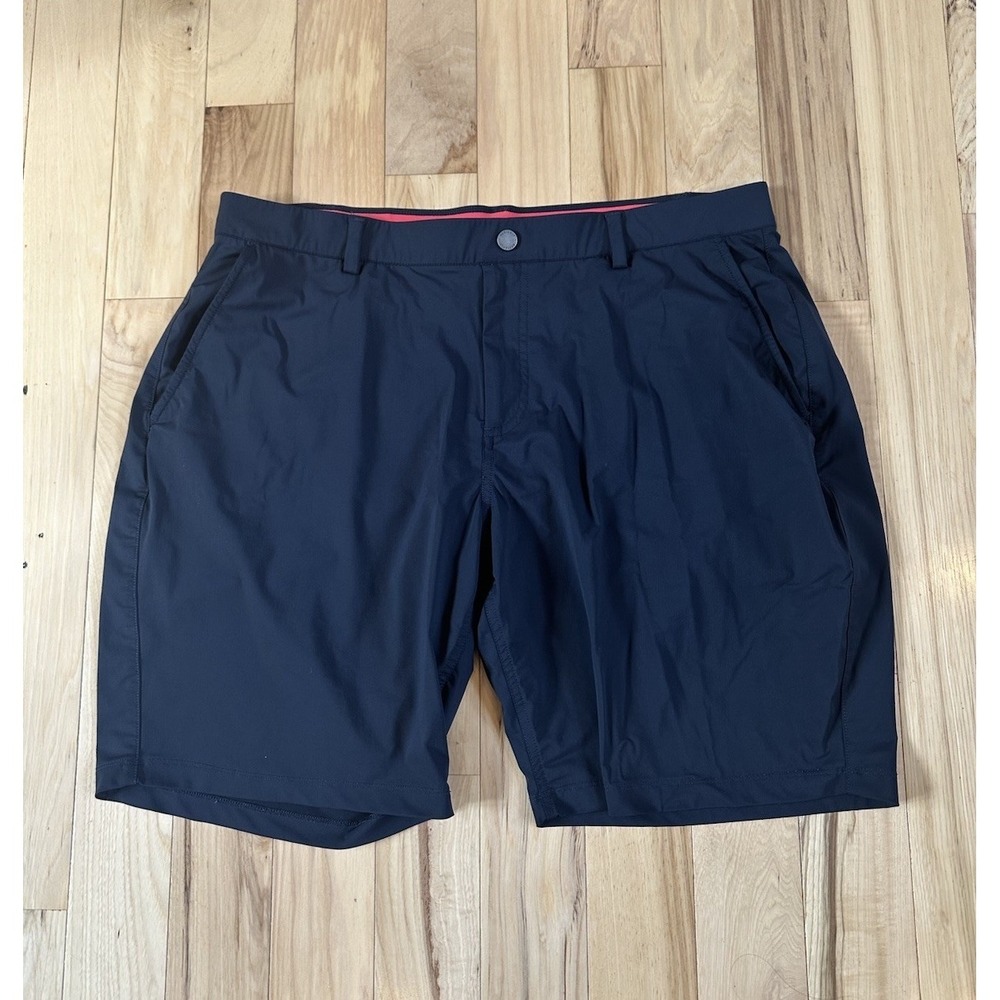 Redvanly Hanover Shorts Mens 2XL Black Elastic Waist Performance Golf Chino